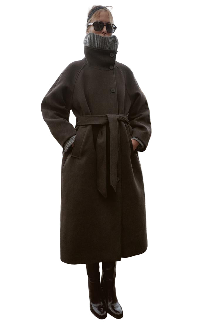 ADRIANA™ – Wollmantel mit Gürtel