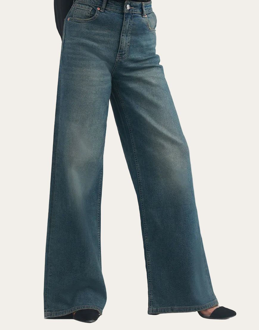 Classic Fade™ | High-Waist Wide-Leg Jeans
