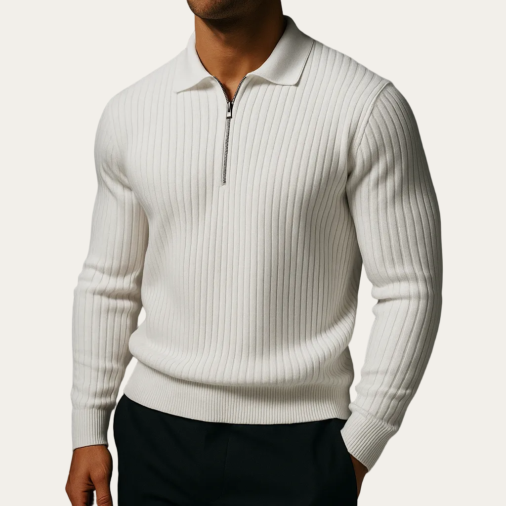 Karl™ Quarter-Zip Strickpullover für modernen Stil