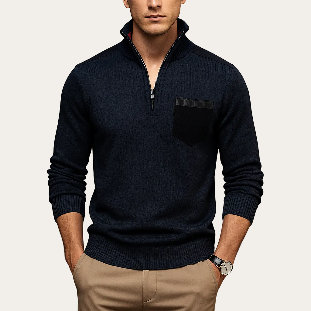 Hermann™ Viertelzip-Pullover