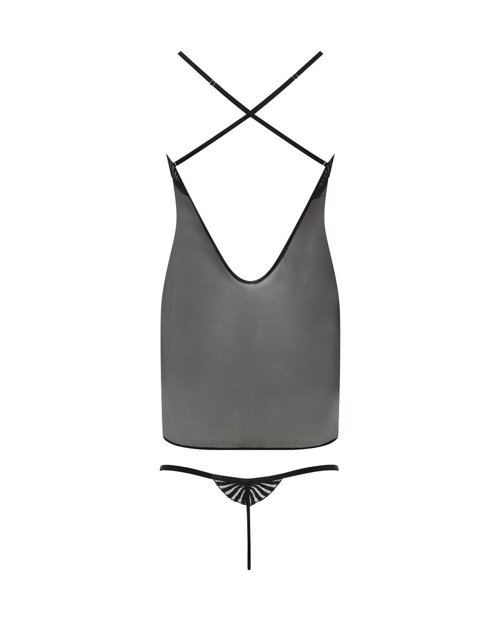 Trista™ | Chemise- & String-Set in Schwarz