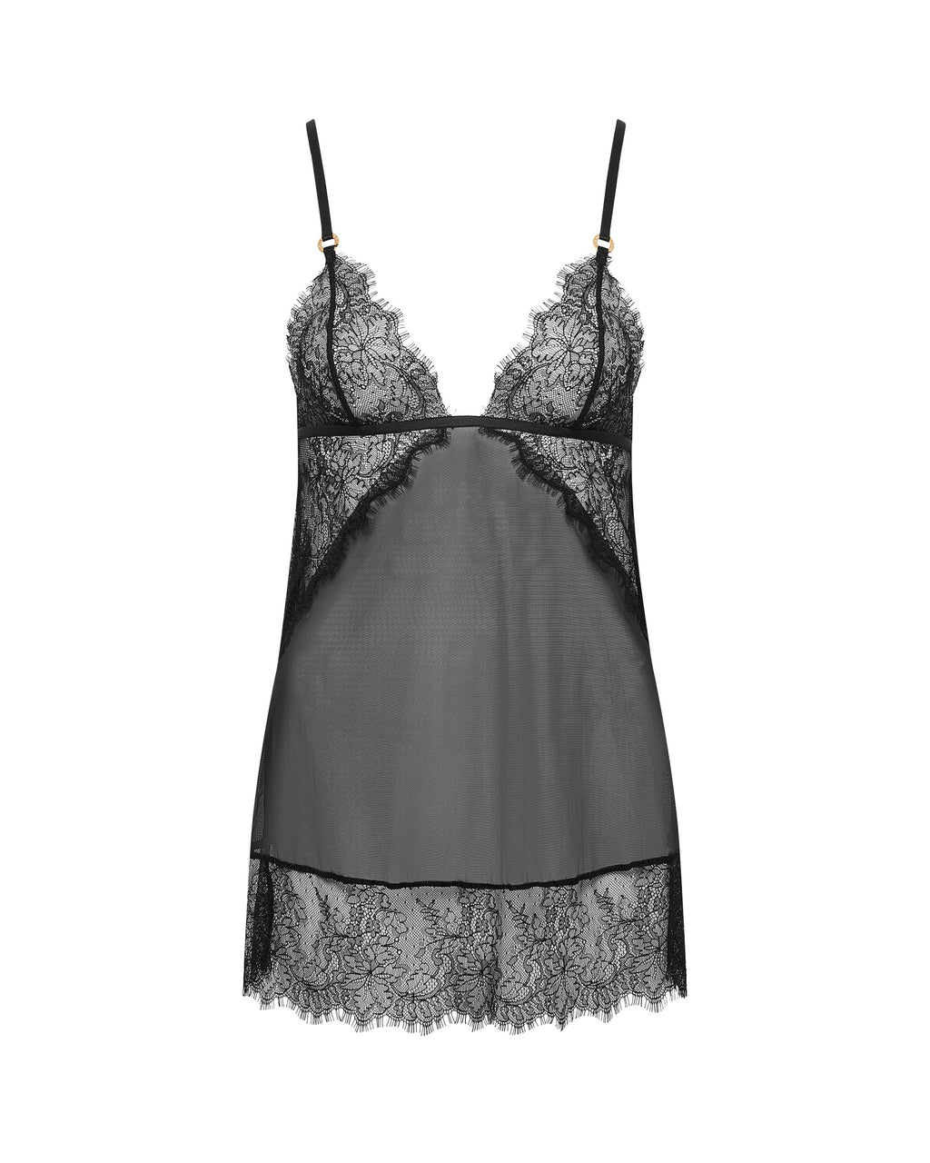 Peony™ | Spitzen-Short-Chemise- & String-Set
