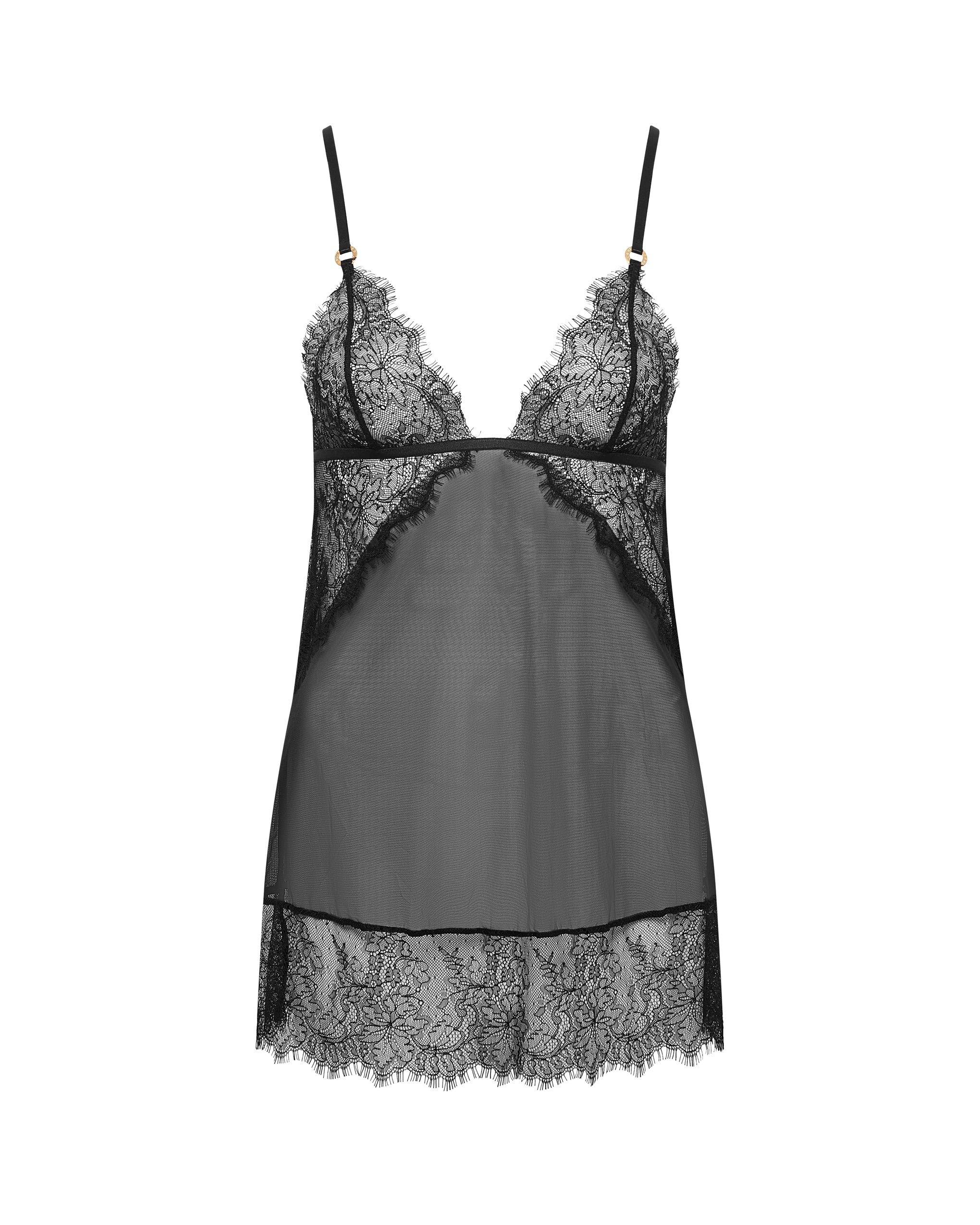 Peony™ | Spitzen-Short-Chemise- & String-Set