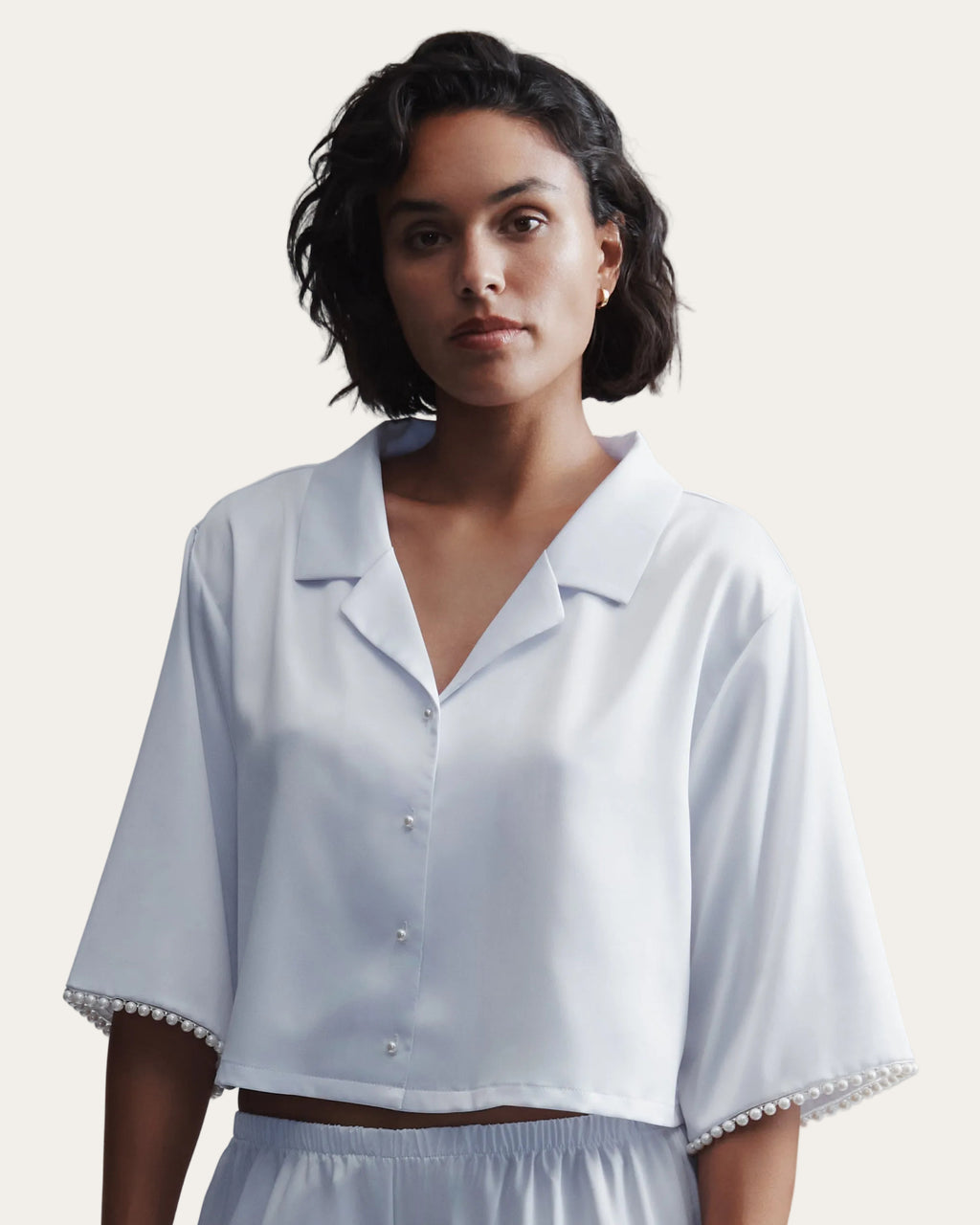 Pearl Satin™ | Elegantes Nachtwäsche-Hemd