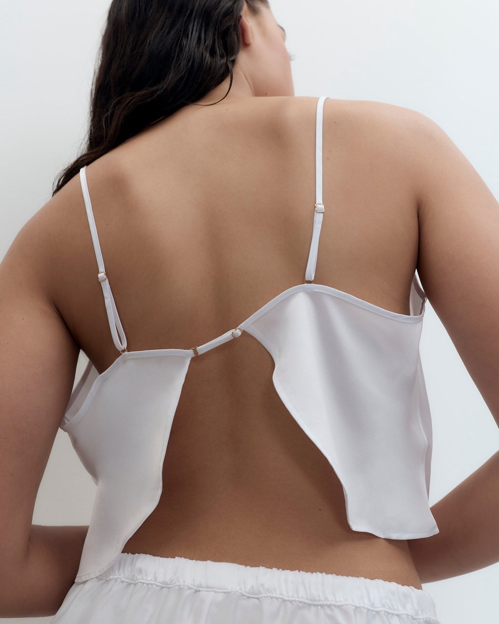 Leonora™ | Satin-Pyjama-Set in Weiß