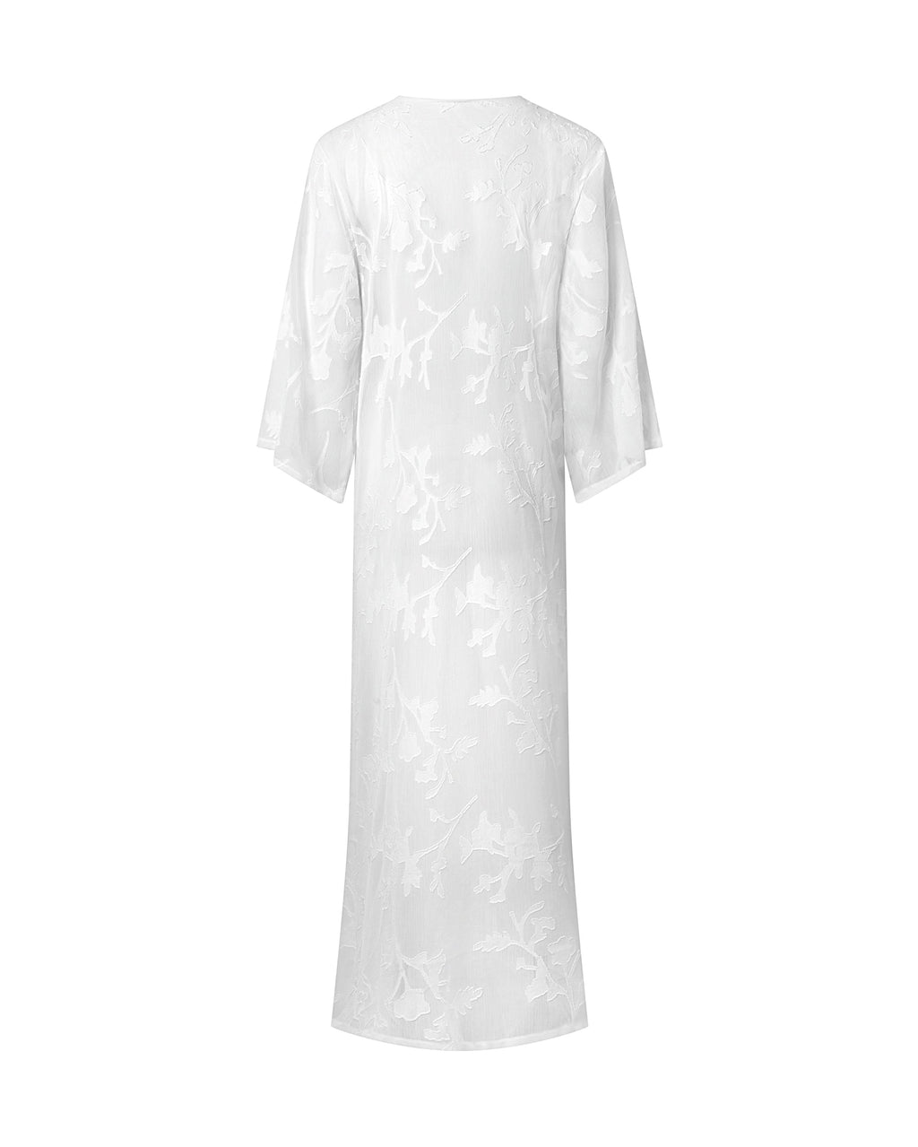 Darla™ | Kaftan mit floralem Jacquard Weiss