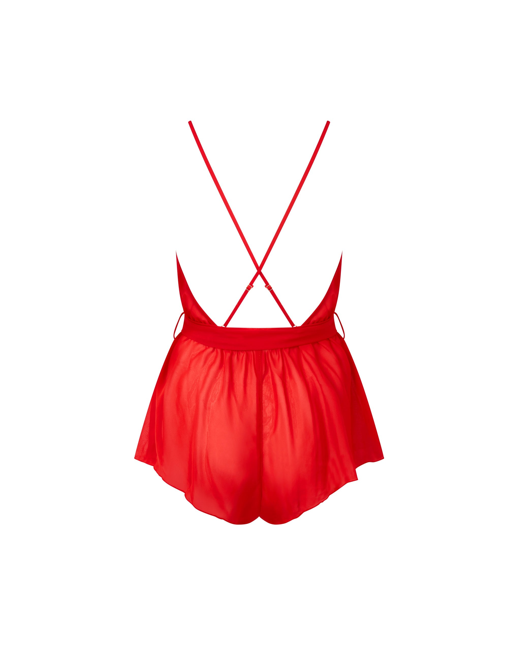 Annabel™ | Chiffon-Teddy in Rot
