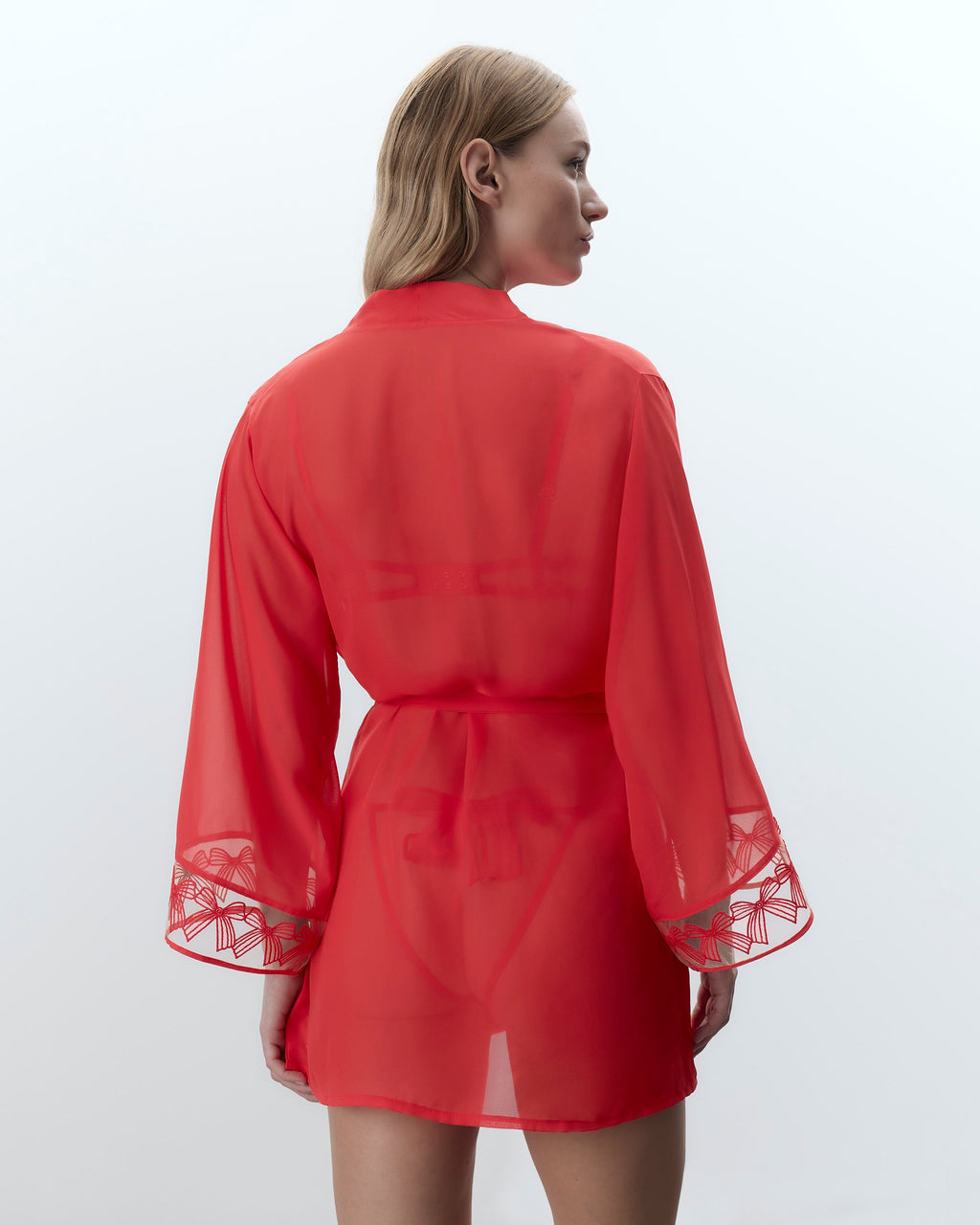 Annabel™ | Chiffon-Kimono in Rot