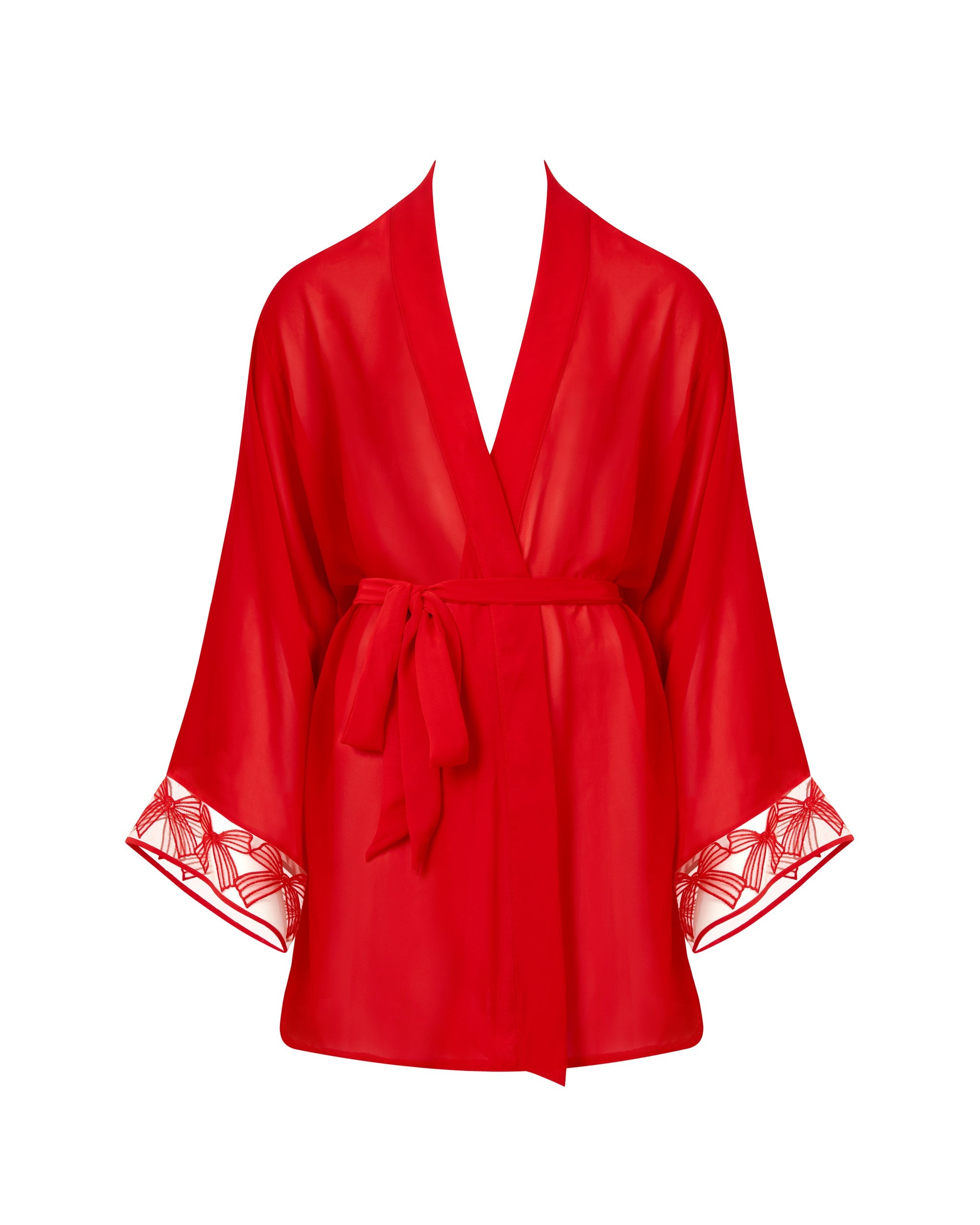 Annabel™ | Chiffon-Kimono in Rot