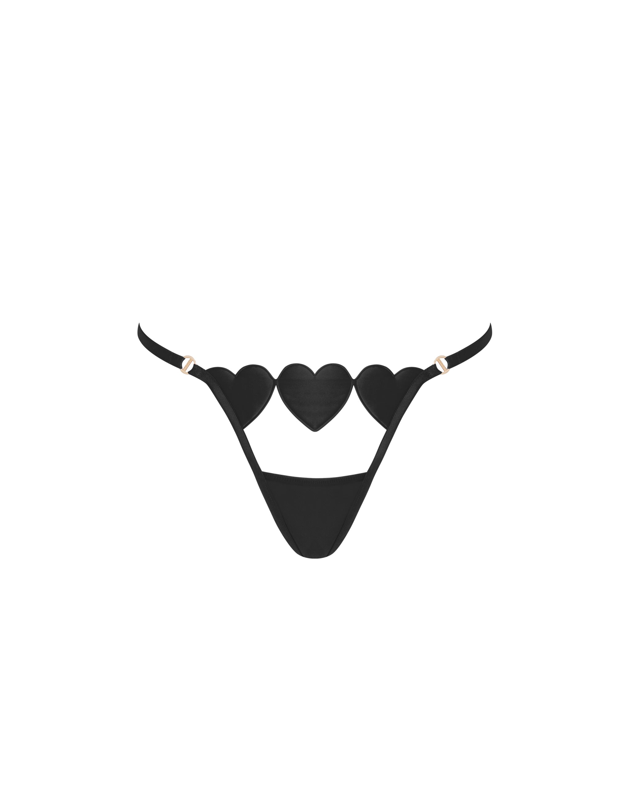 Gia™ | Open Heart String in Schwarz