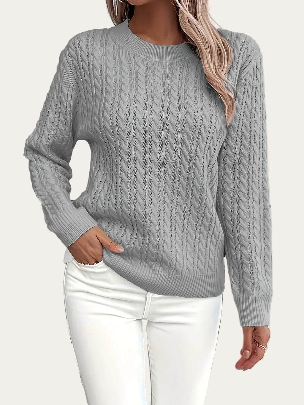 Florina™ Zopfmusterpullover