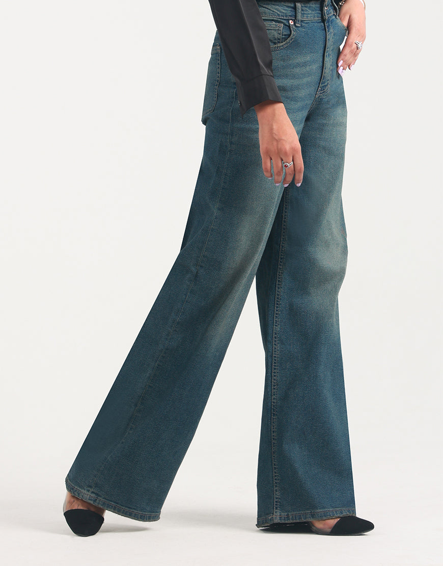 Classic Fade™ | High-Waist Wide-Leg Jeans