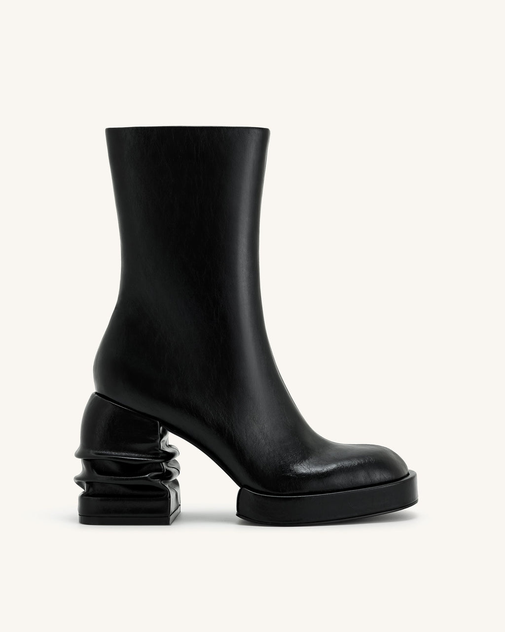 Saylor™ | Elegante Ankle Boots mit Plateau und runder Kappe – Schwarz