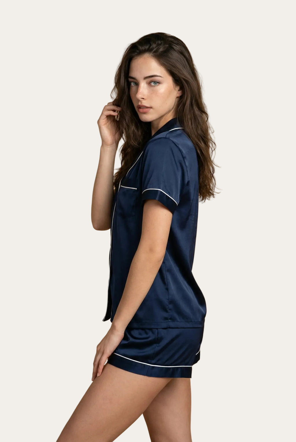 Kurzarm-Pyjama-Set™ | Marineblau