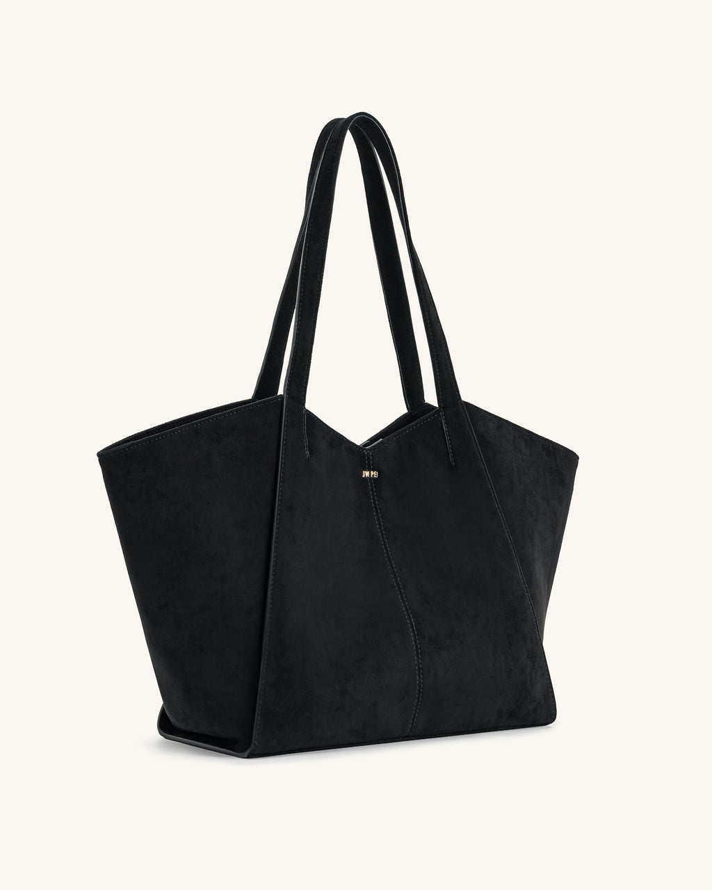 Seraphina™ | Geräumige Tote Bag aus Kunstwildleder Schwarz