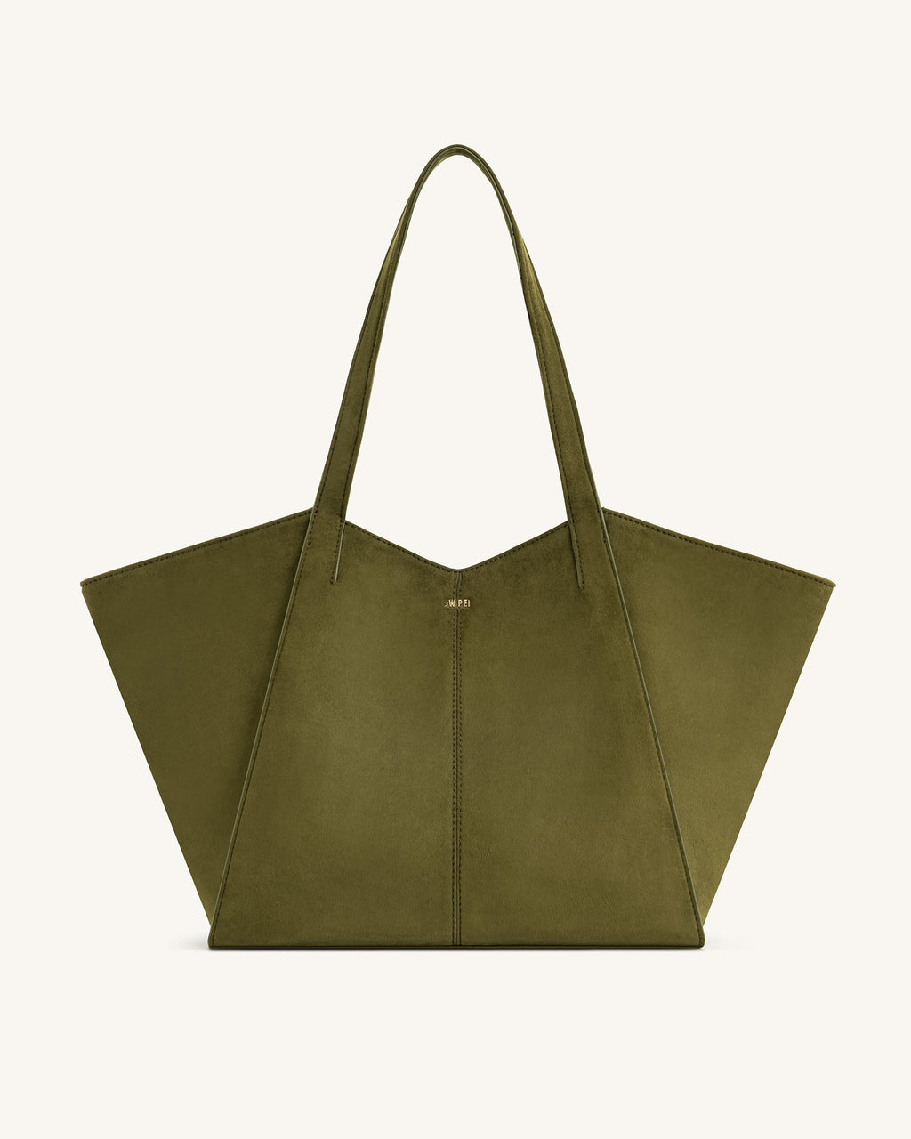 Seraphina™ | Geräumige Tote Bag aus Kunstwildleder Olivgrün