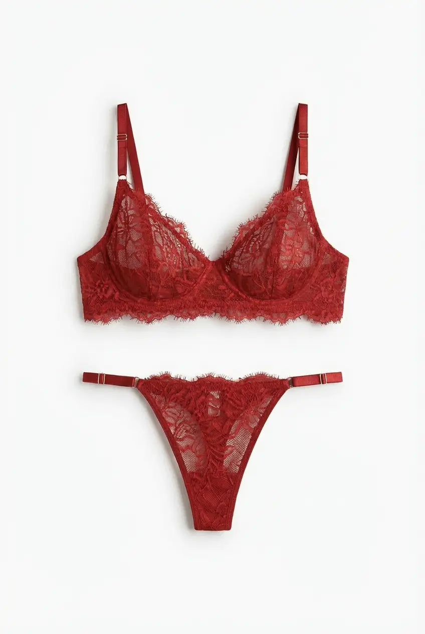 Femme Atelier™ | Lingerie-Set in Rot
