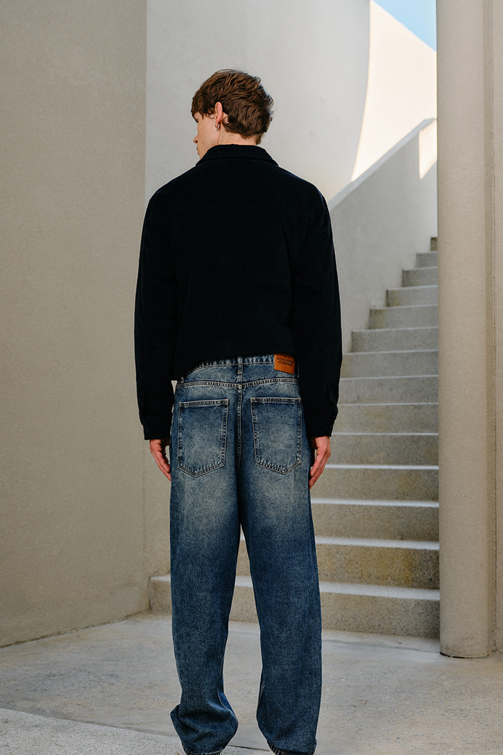 Arial™ | Wide Leg Jeans in Indigo Blue