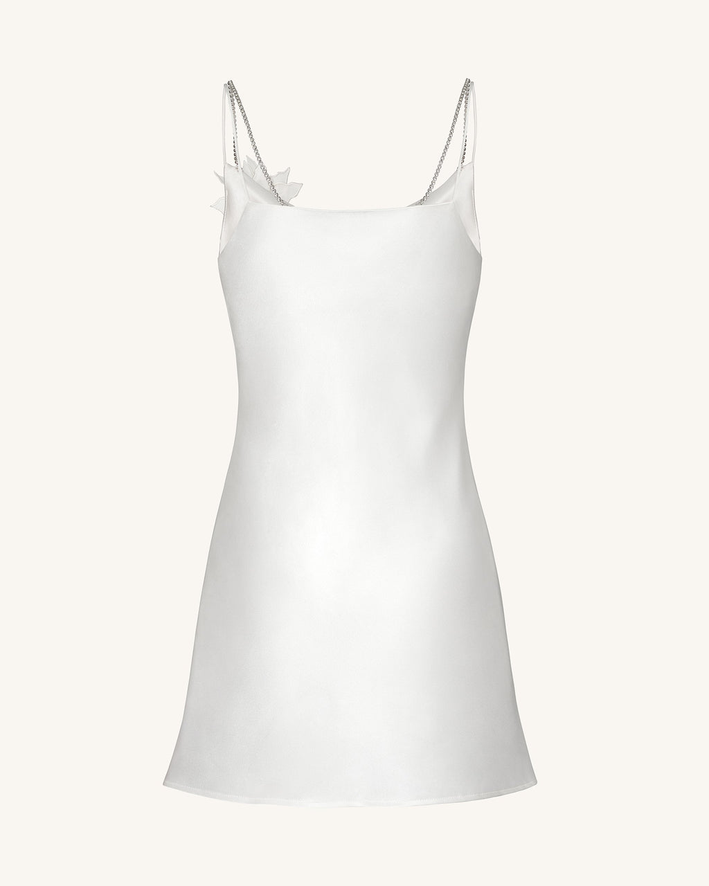 Crystal Flora™ | Slip mit floraler Kristallverzierung – Weiss