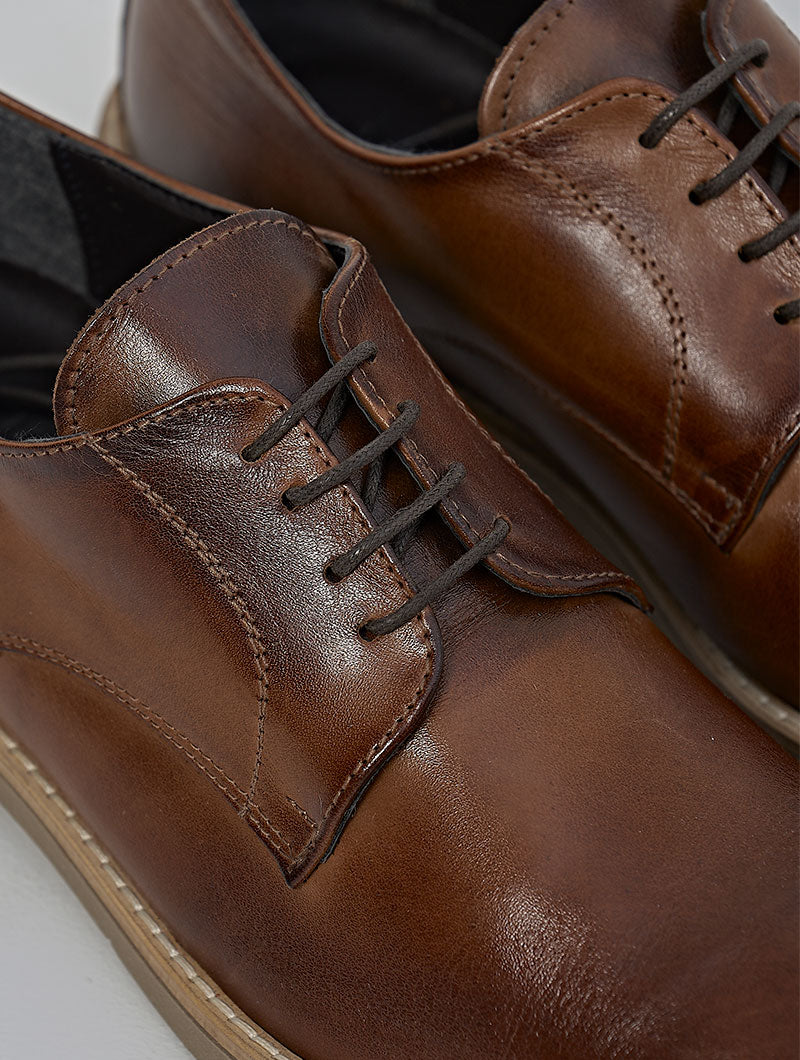 Lorenzo™ | Schnürschuhe in Cognac