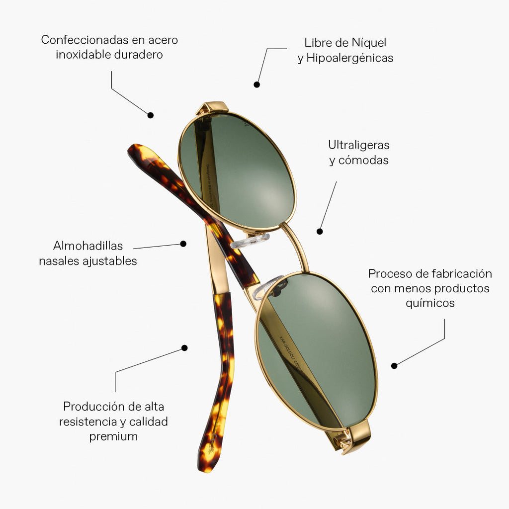 Calder™ | Gold & Carbon Sonnenbrille