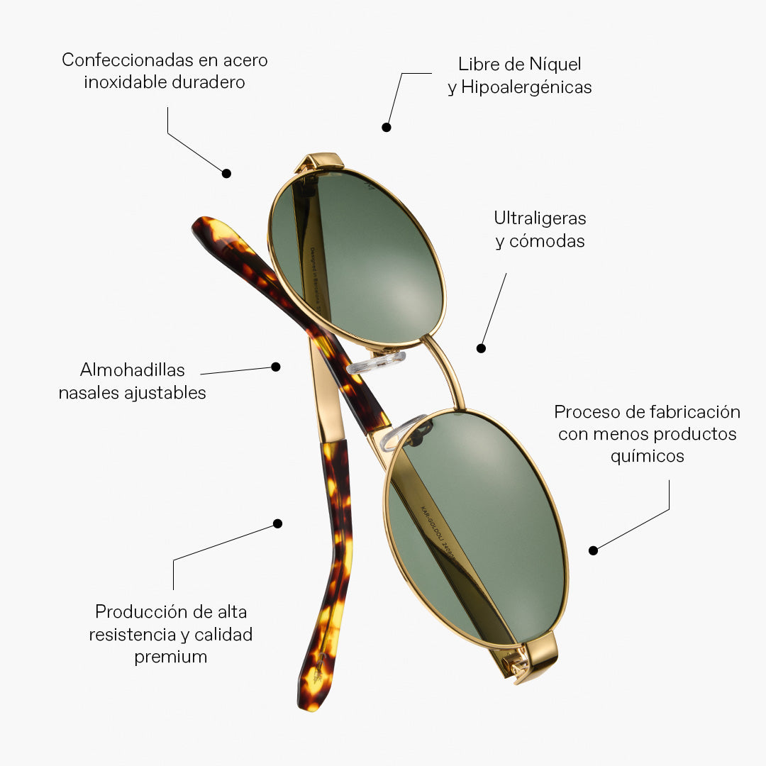 Calder™ | Gold & Carbon Sonnenbrille