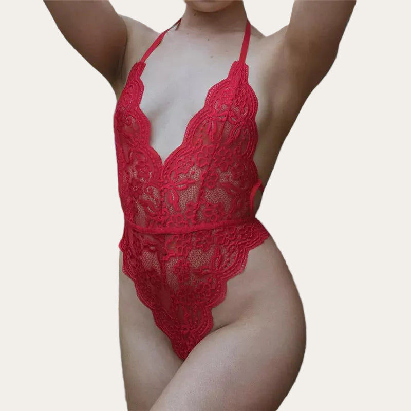 Scarlet Lace™ | Spitzen-Teddy