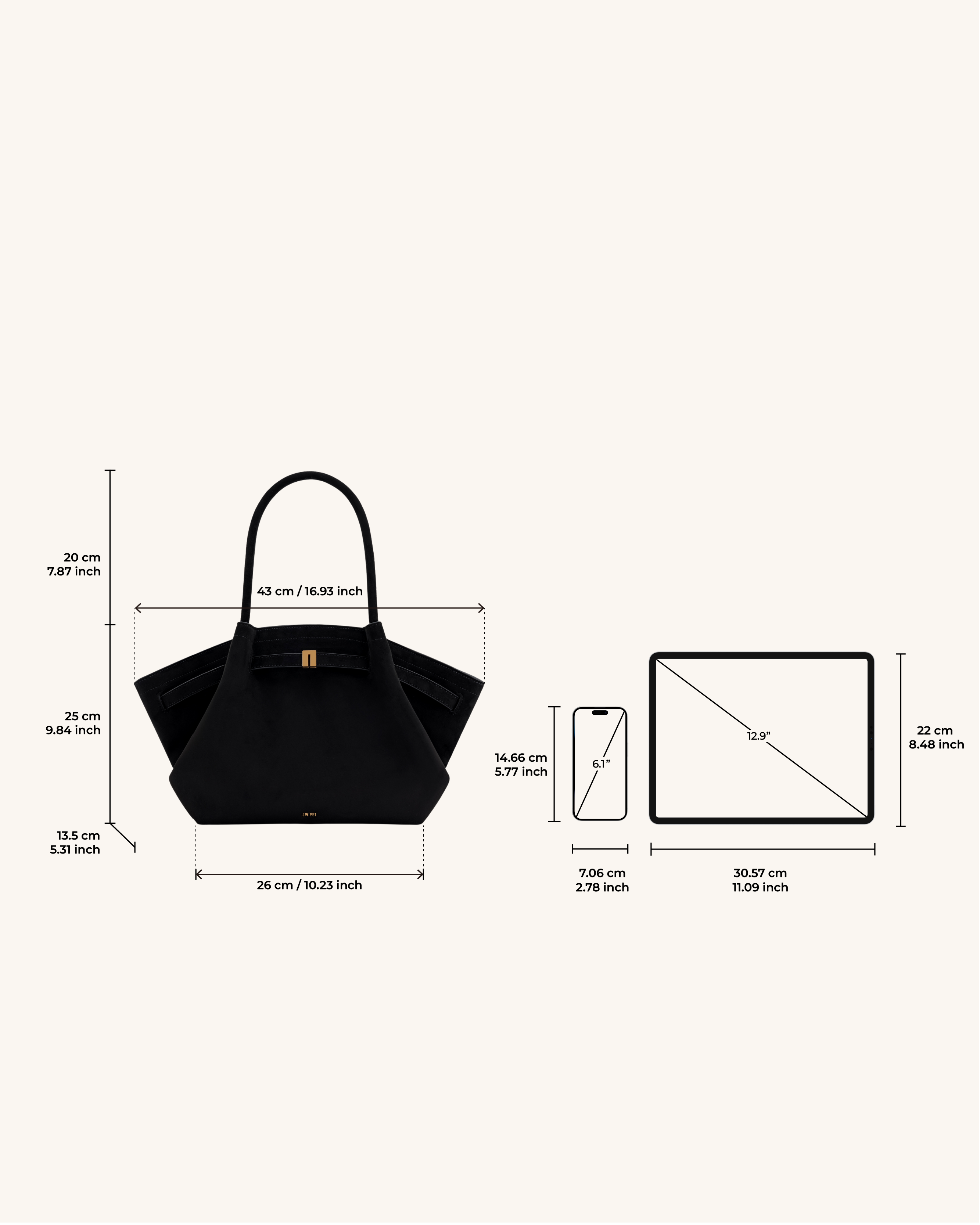 Luna | Tote Bag Schwarz