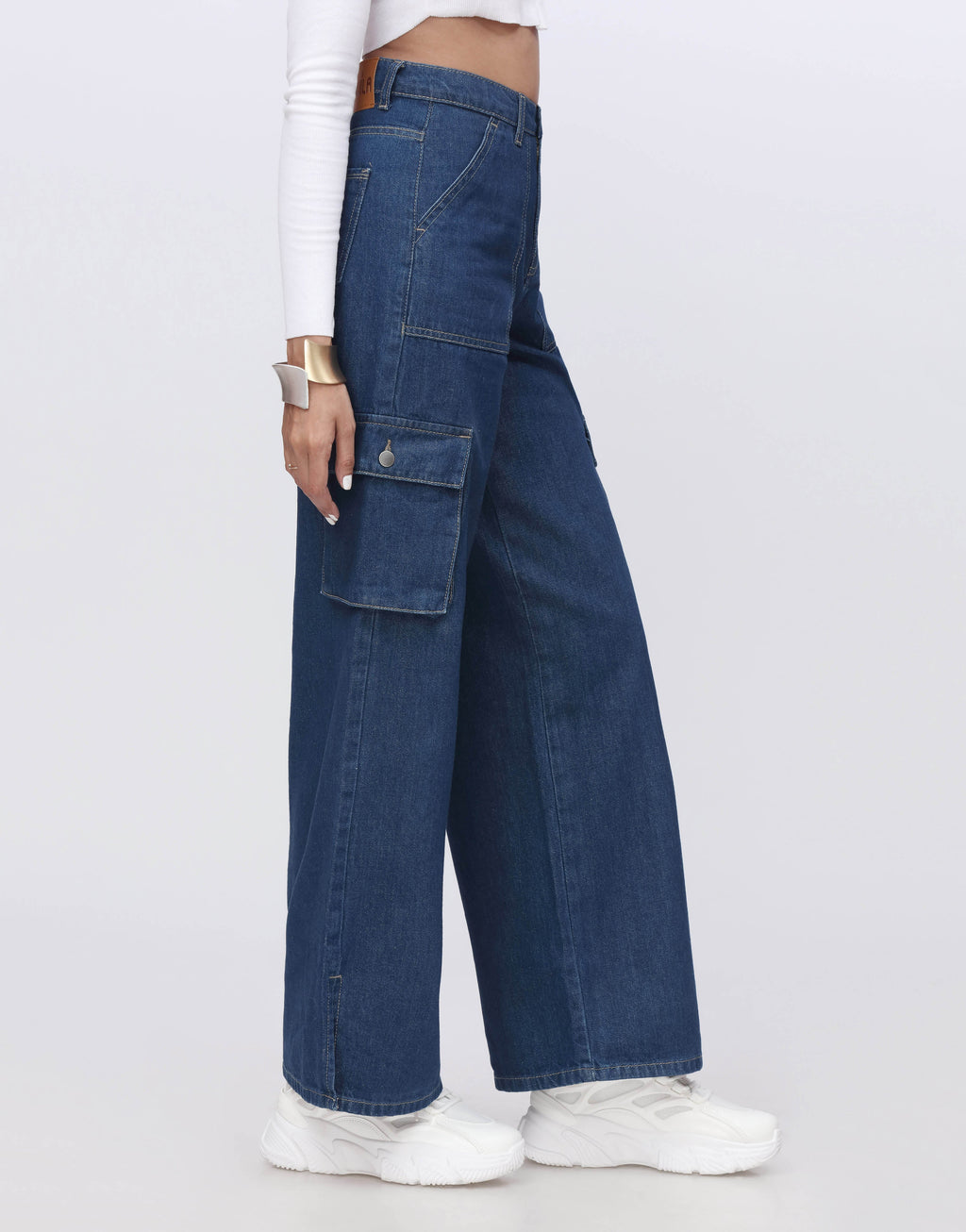 Urban Cargo™ | High-Waist Wide-Leg Cargo Jeans