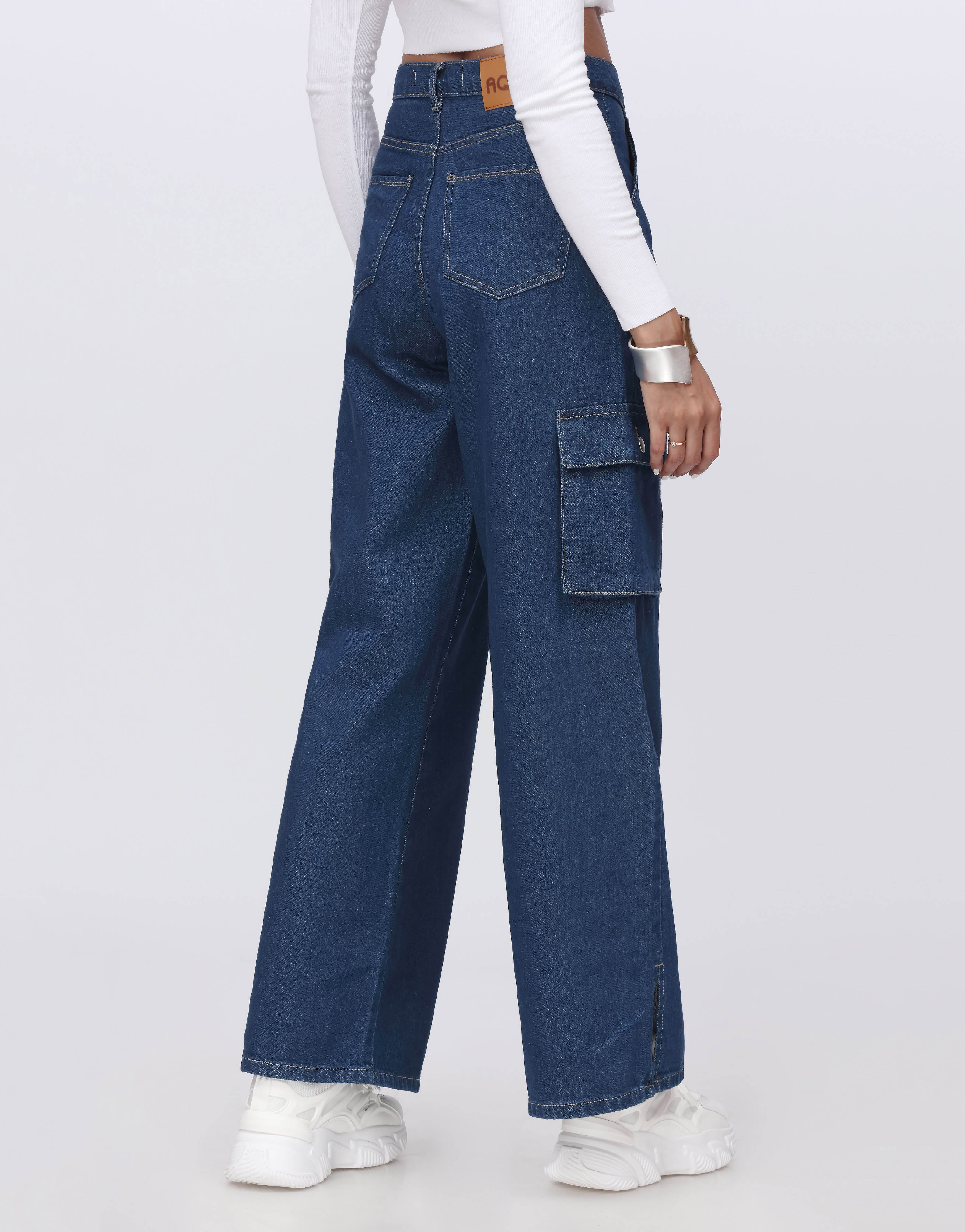 Urban Cargo™ | High-Waist Wide-Leg Cargo Jeans