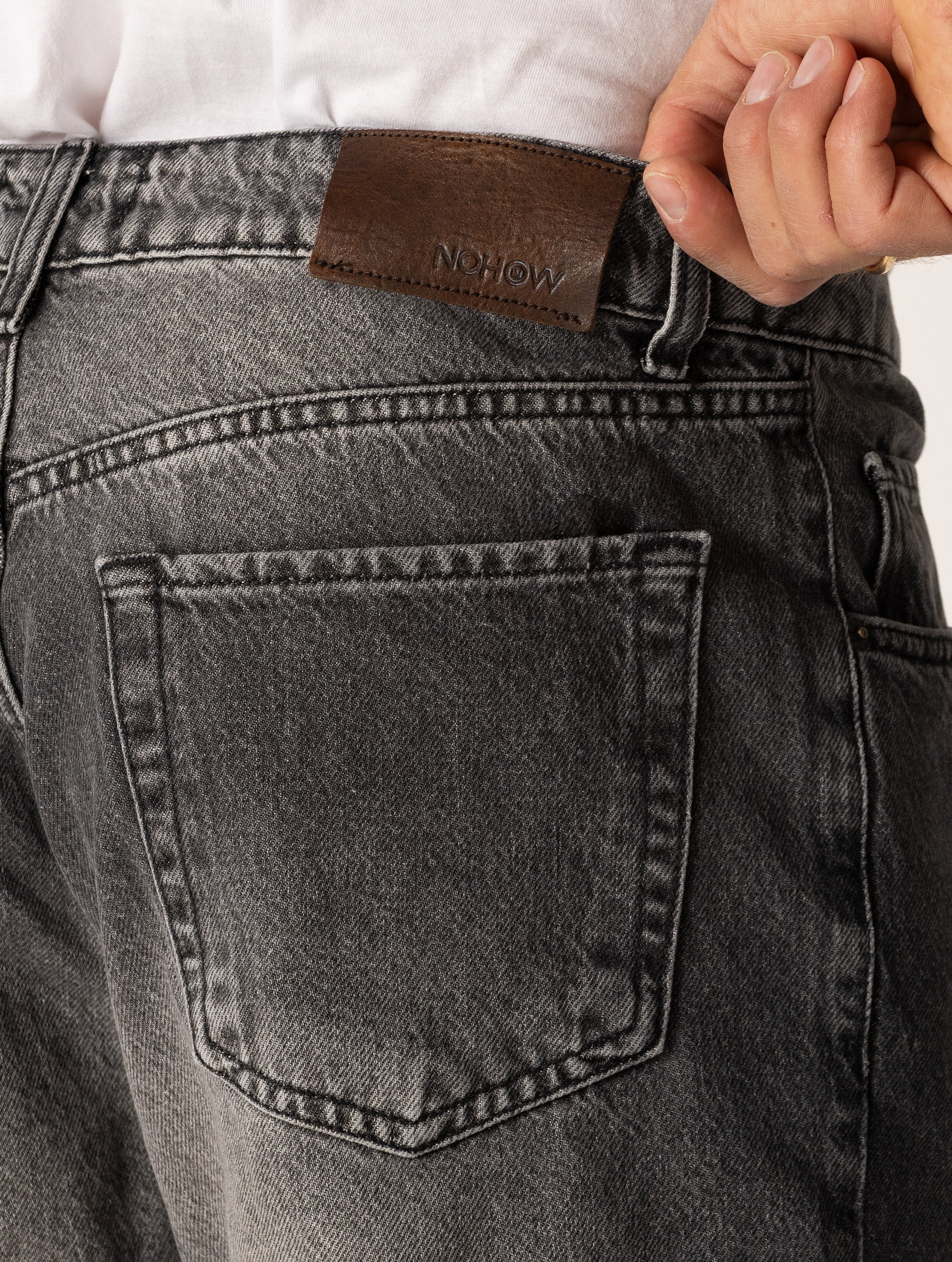 Soren™ | Straight Jeans in Washed Grey