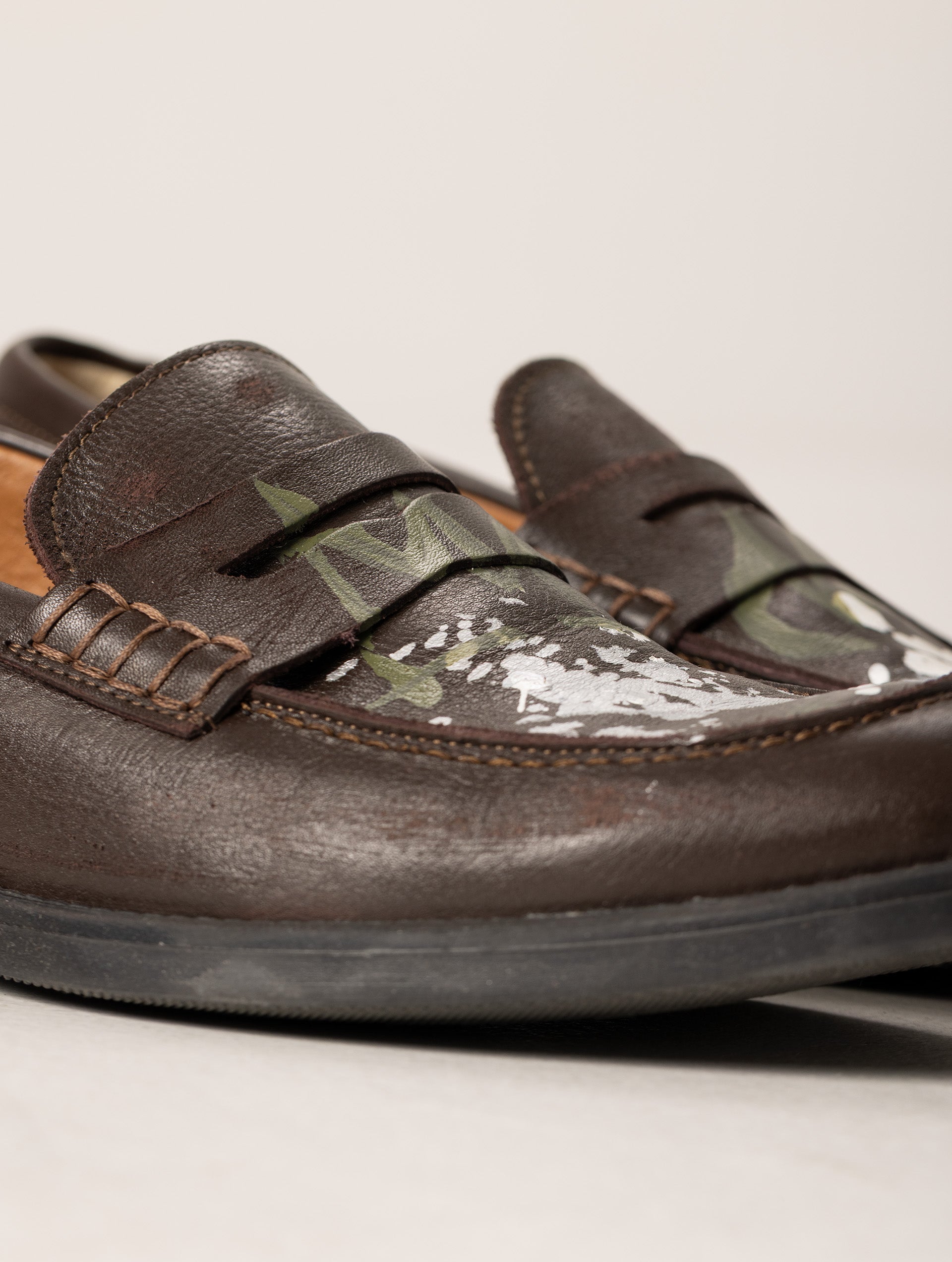 Mariano™ | Handpersonalisierte Mokassins in Braun