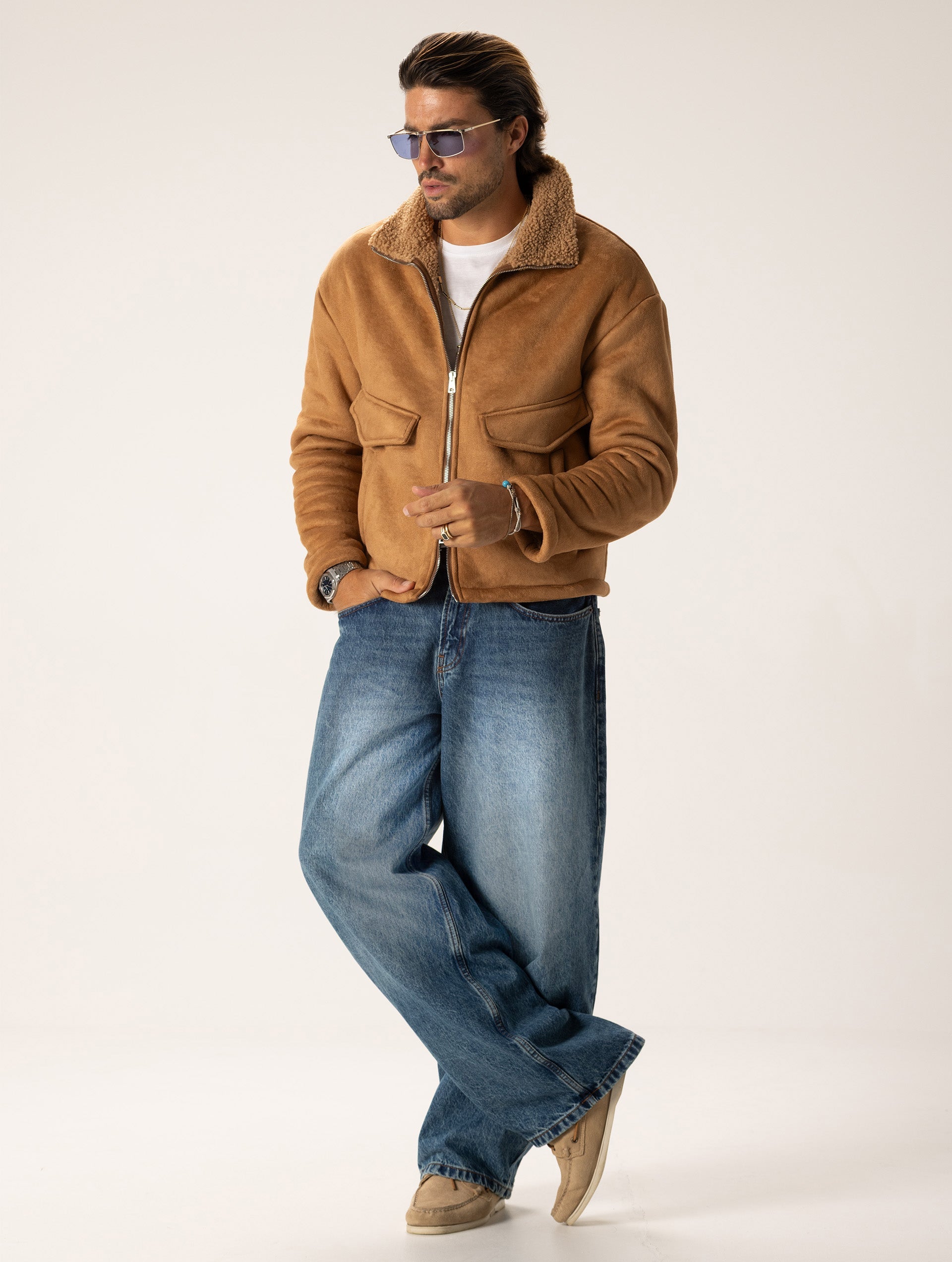 Aveline™ | Baggy Jeans in Vintage Denim