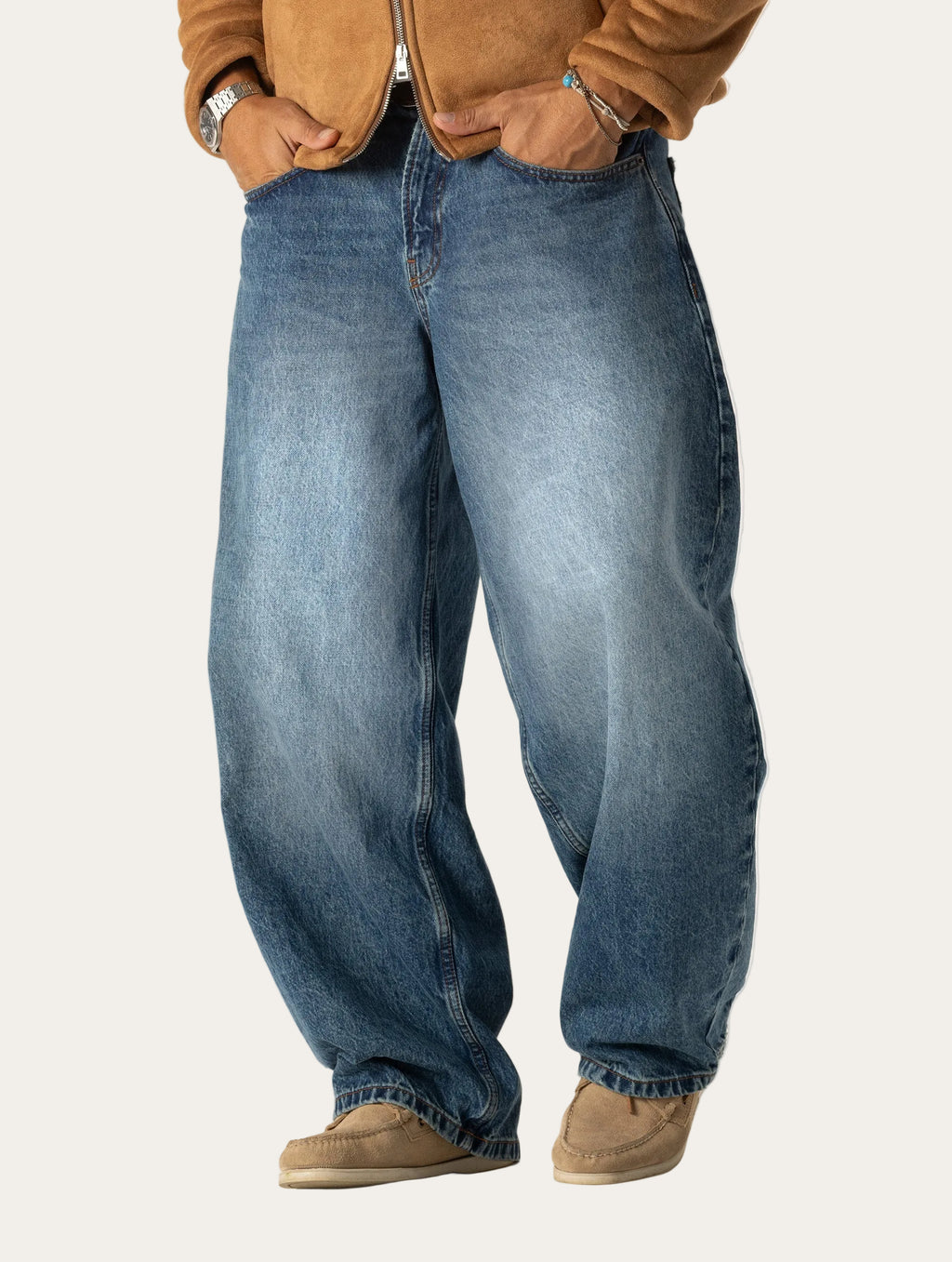 Aveline™ | Baggy Jeans in Vintage Denim