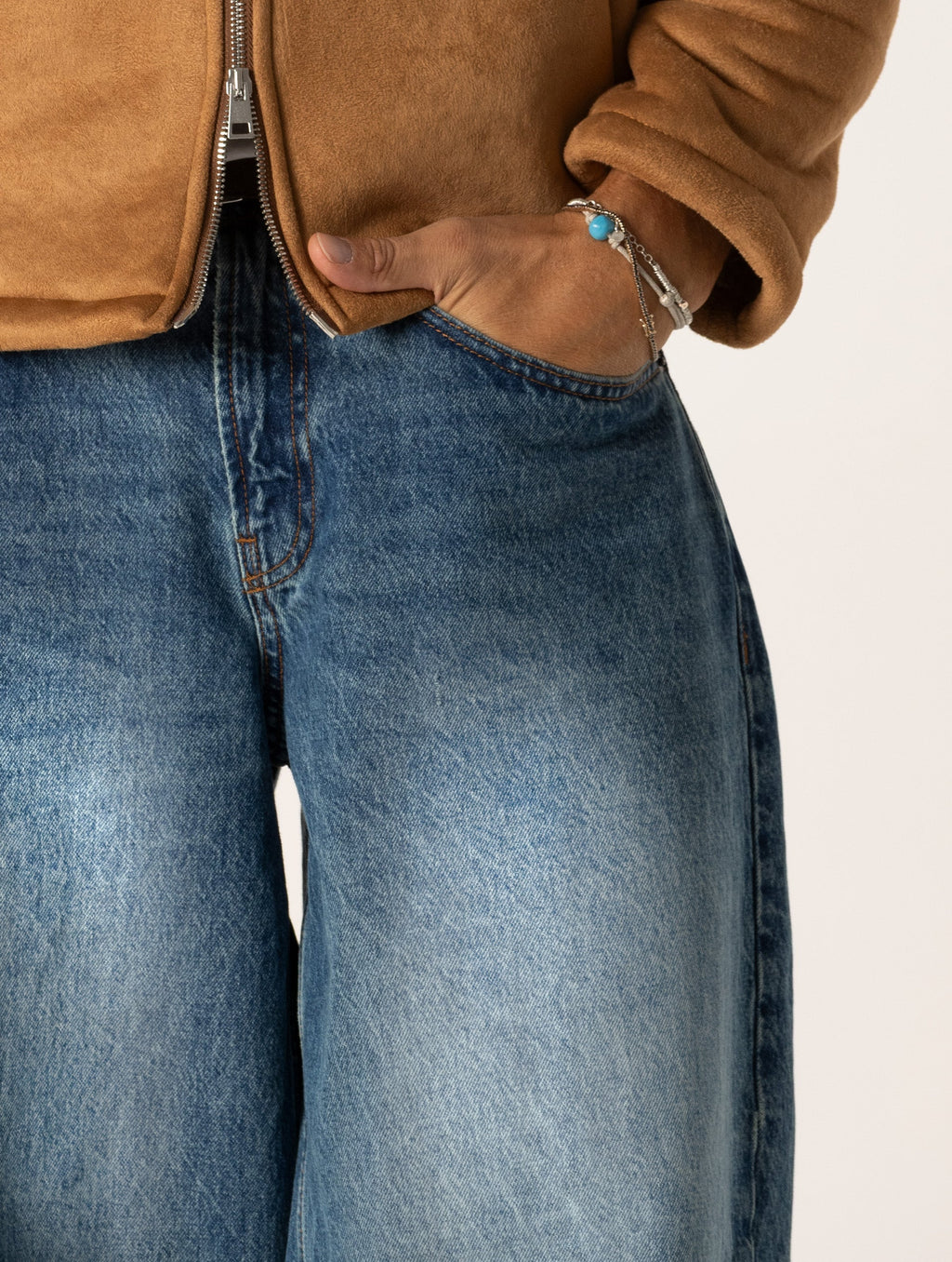 Aveline™ | Baggy Jeans in Vintage Denim