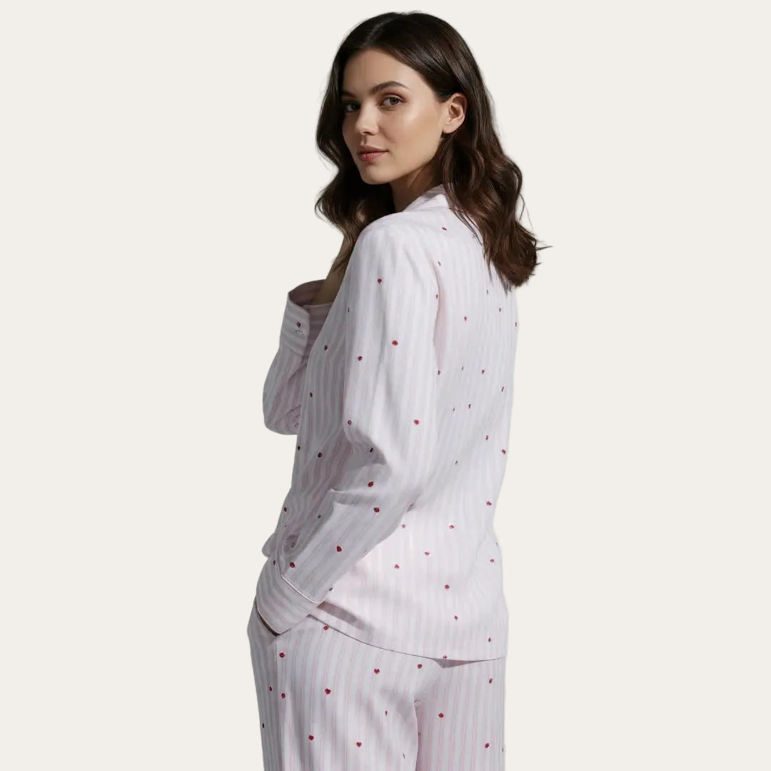 Pyjama-Set™ mit Herzen | Lang