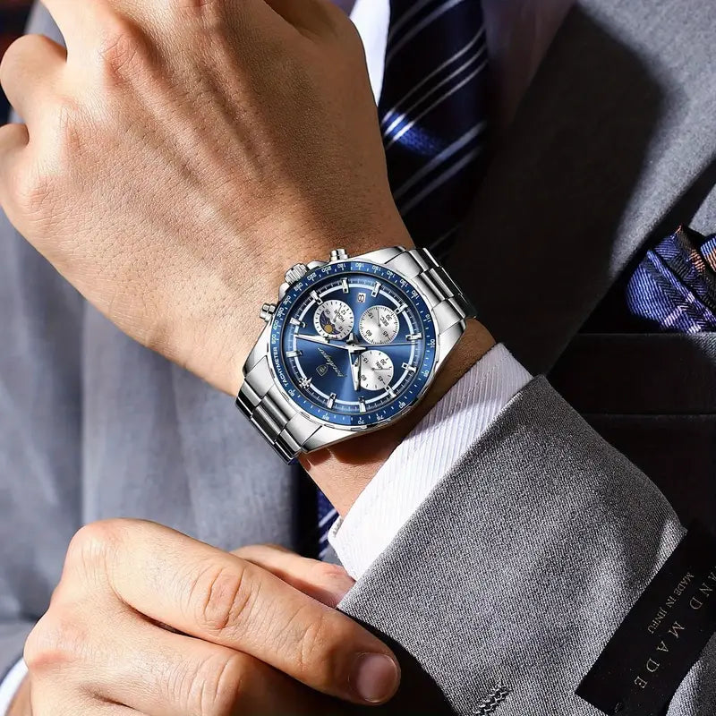 Lorenzo™ | Edelstahl-Chronograph für zeitlose Stärke