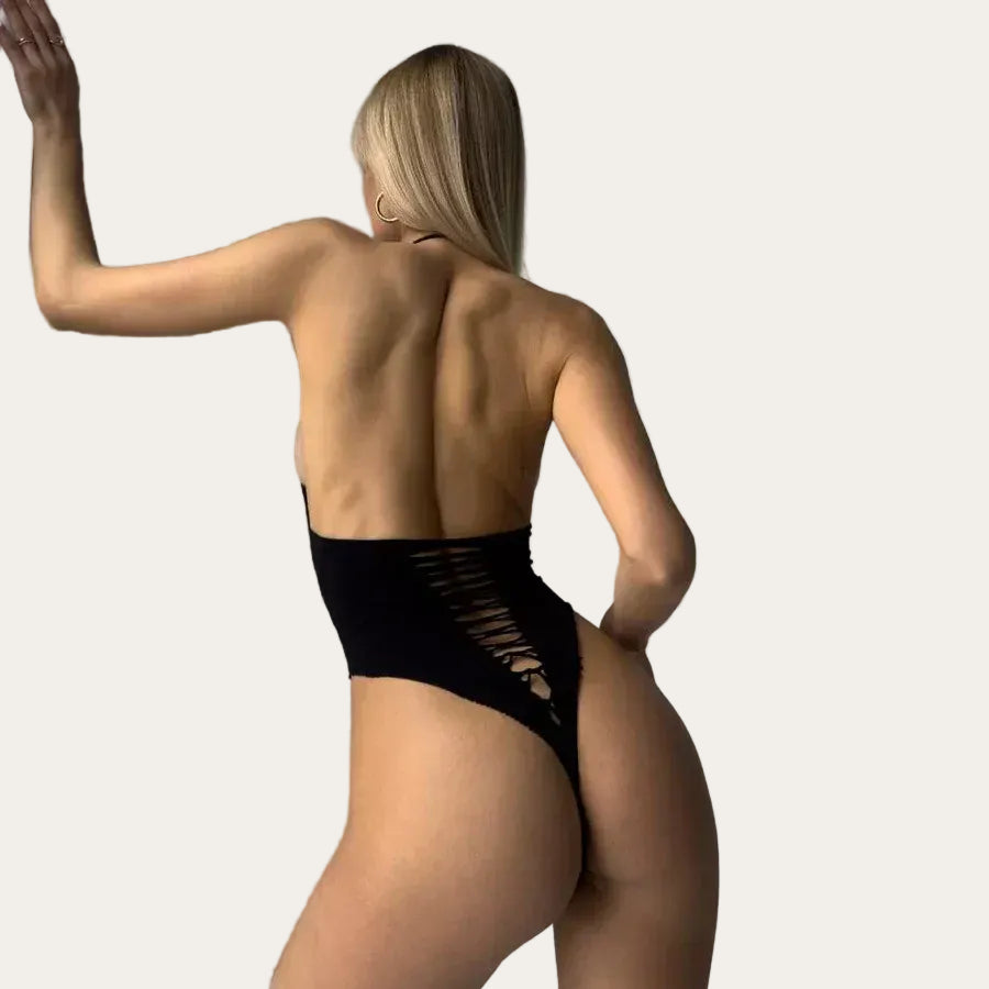 Fishnet Desire™ | Netz-Body mit integrierten Strümpfen