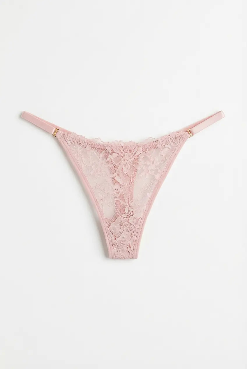 Blush Lace™ | High-Cut String in zartem Rosa