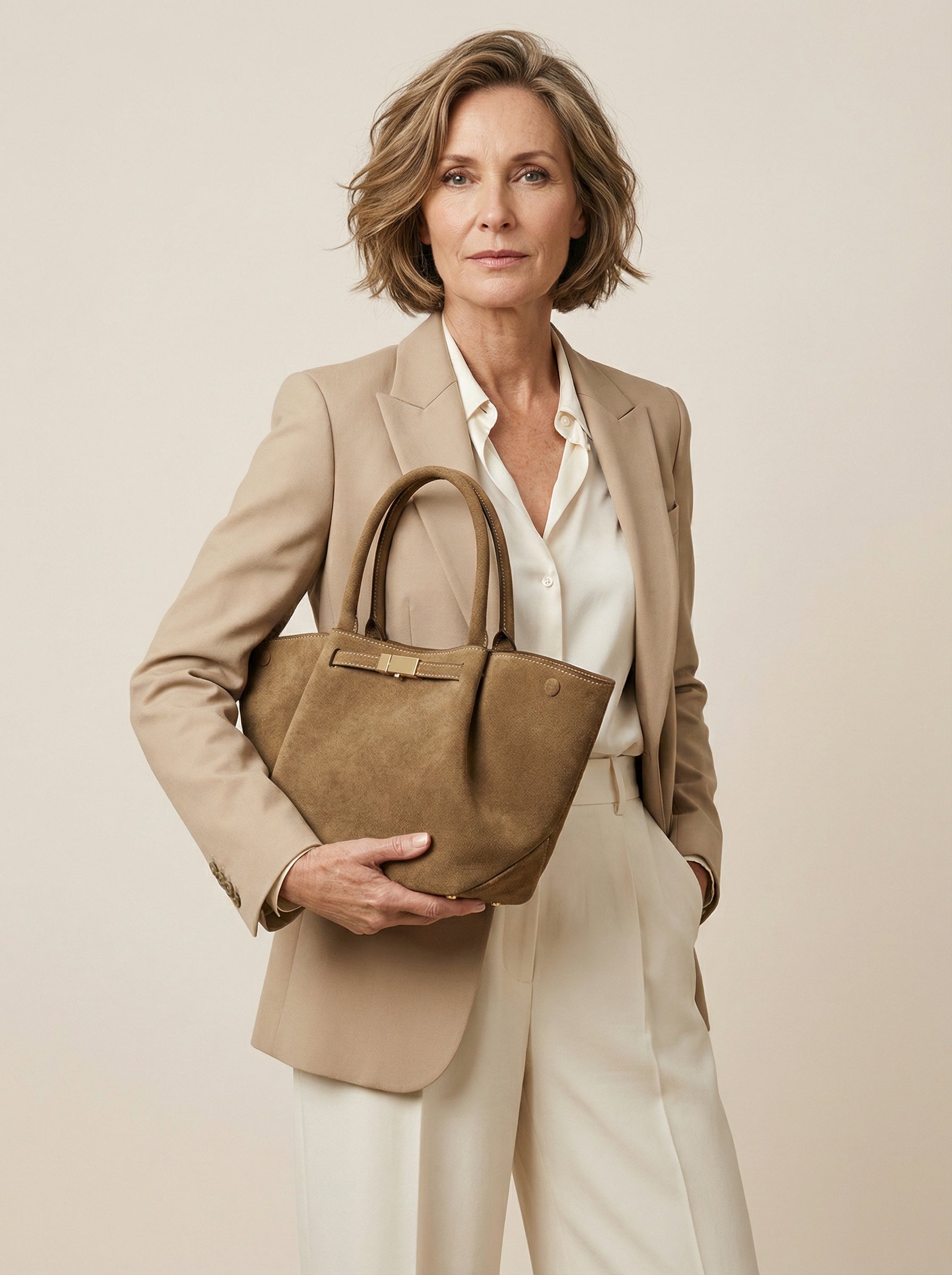 Greta | Veloursledertasche